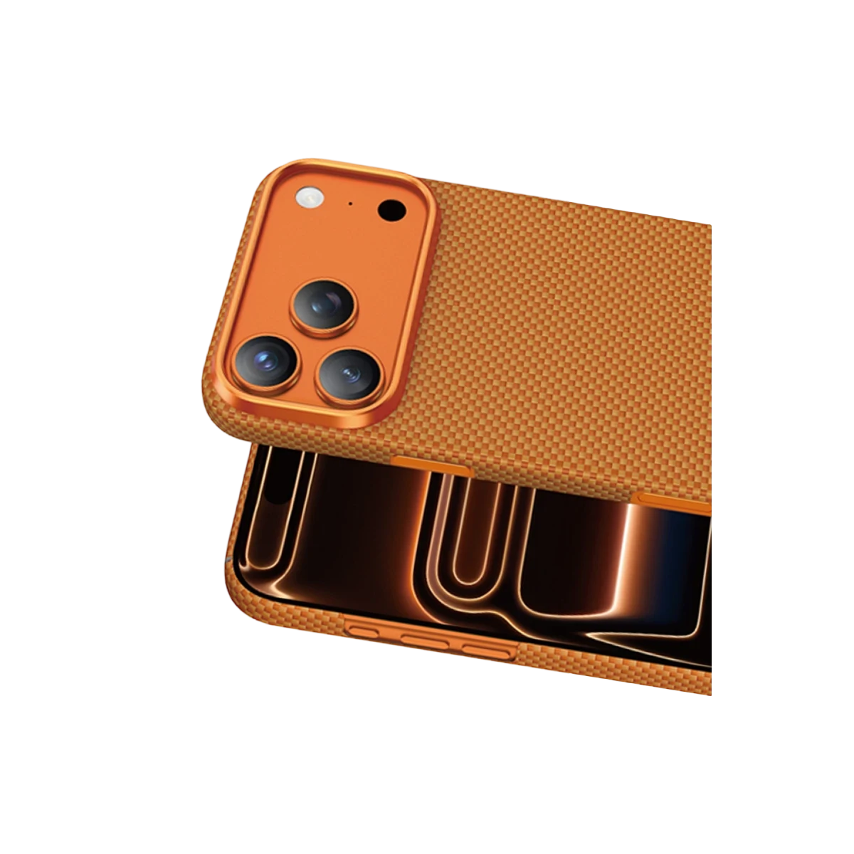 Keephone Apple iPhone 17 Pro Kevlar Norra Magsafe Kılıf - Açık Turuncu