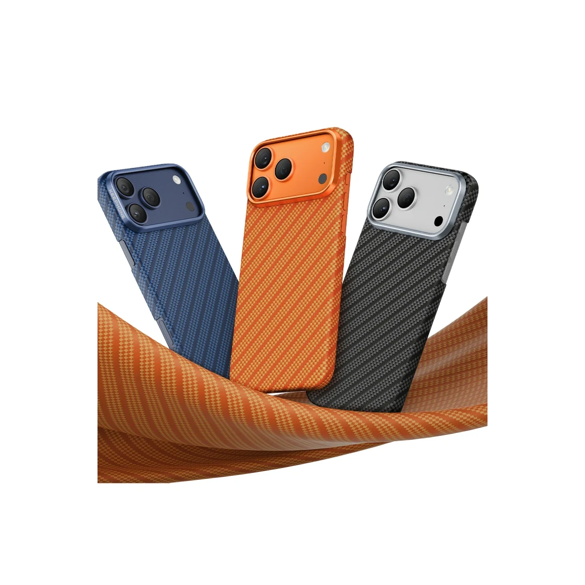 Keephone Apple iPhone 17 Pro Max Kevlar Robin Magsafe Kılıf - Lacivert