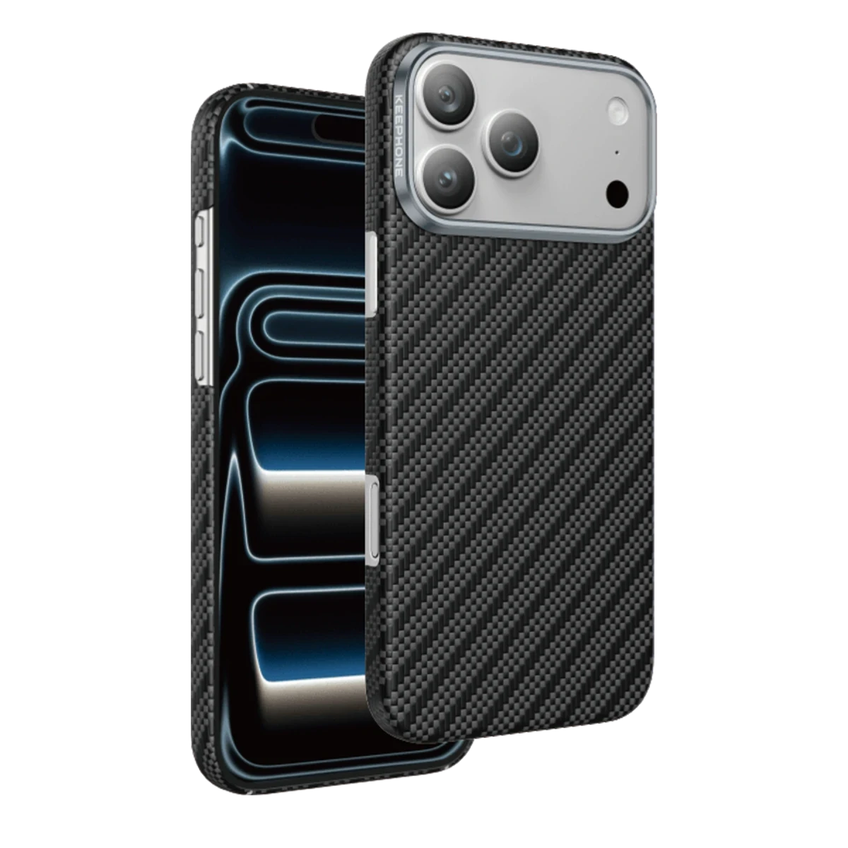 Keephone Apple iPhone 17 Pro Max Kevlar Robin Magsafe Kılıf - Siyah