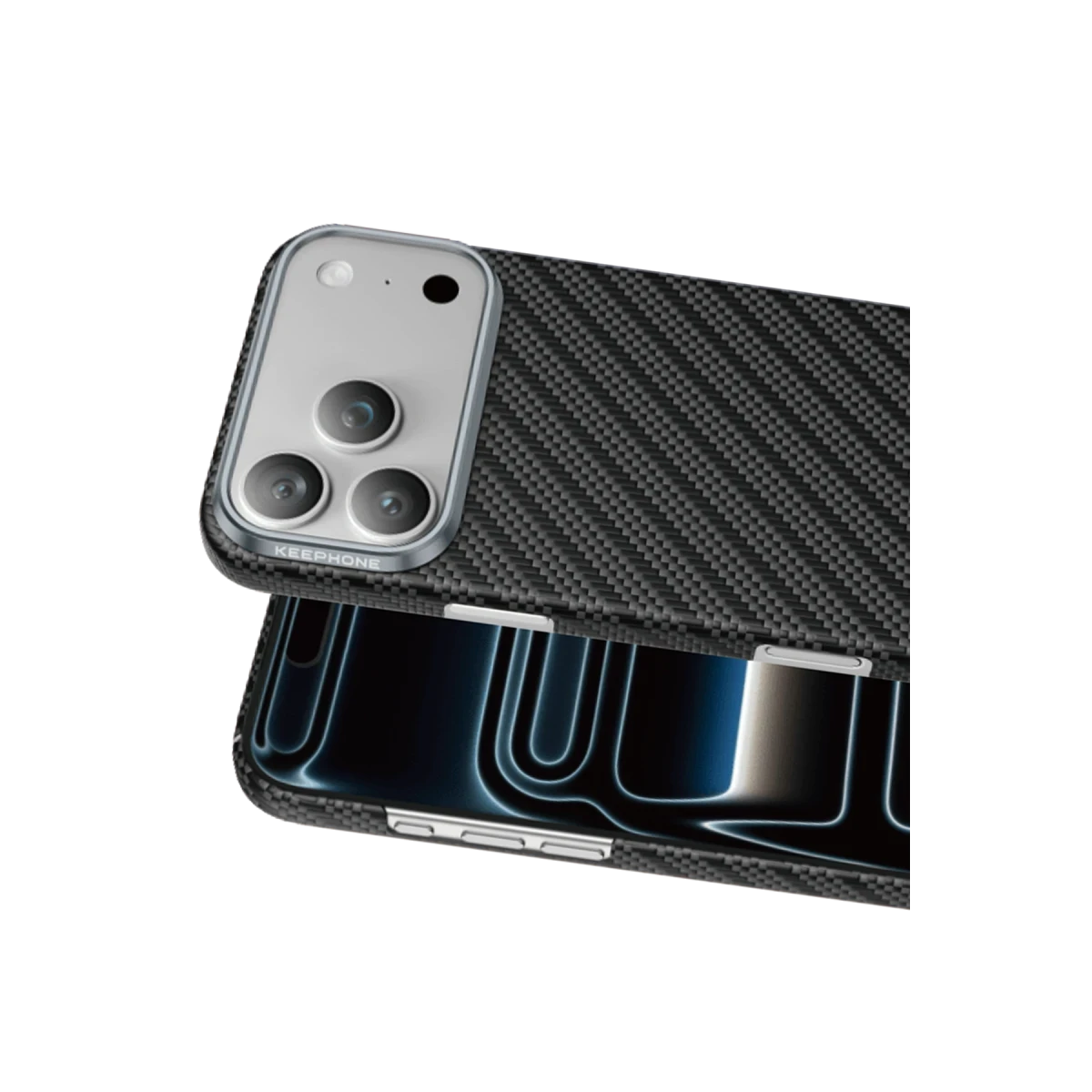 Keephone Apple iPhone 17 Pro Max Kevlar Robin Magsafe Kılıf - Siyah