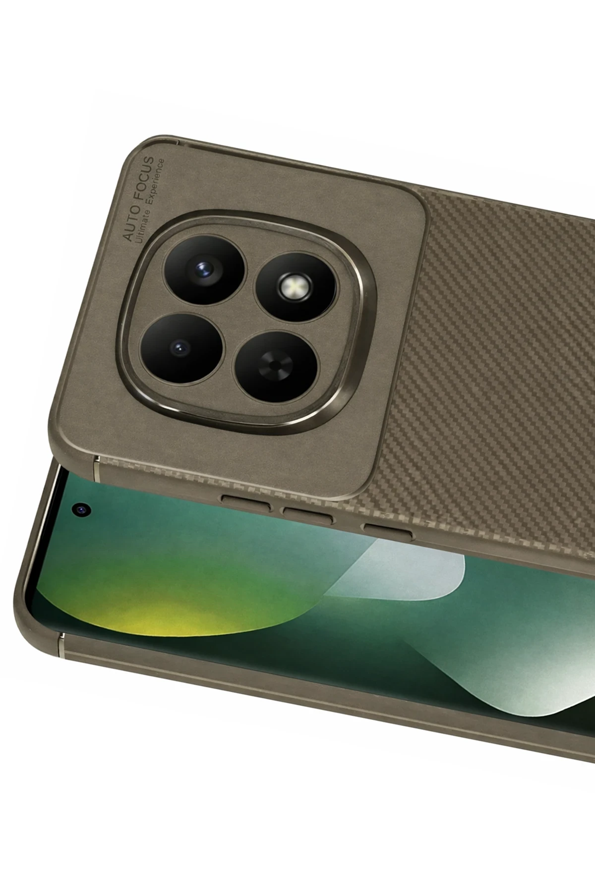 Newface Xiaomi Redmi Note 15 4G Auto Focus Karbon Kapak - Kahverengi