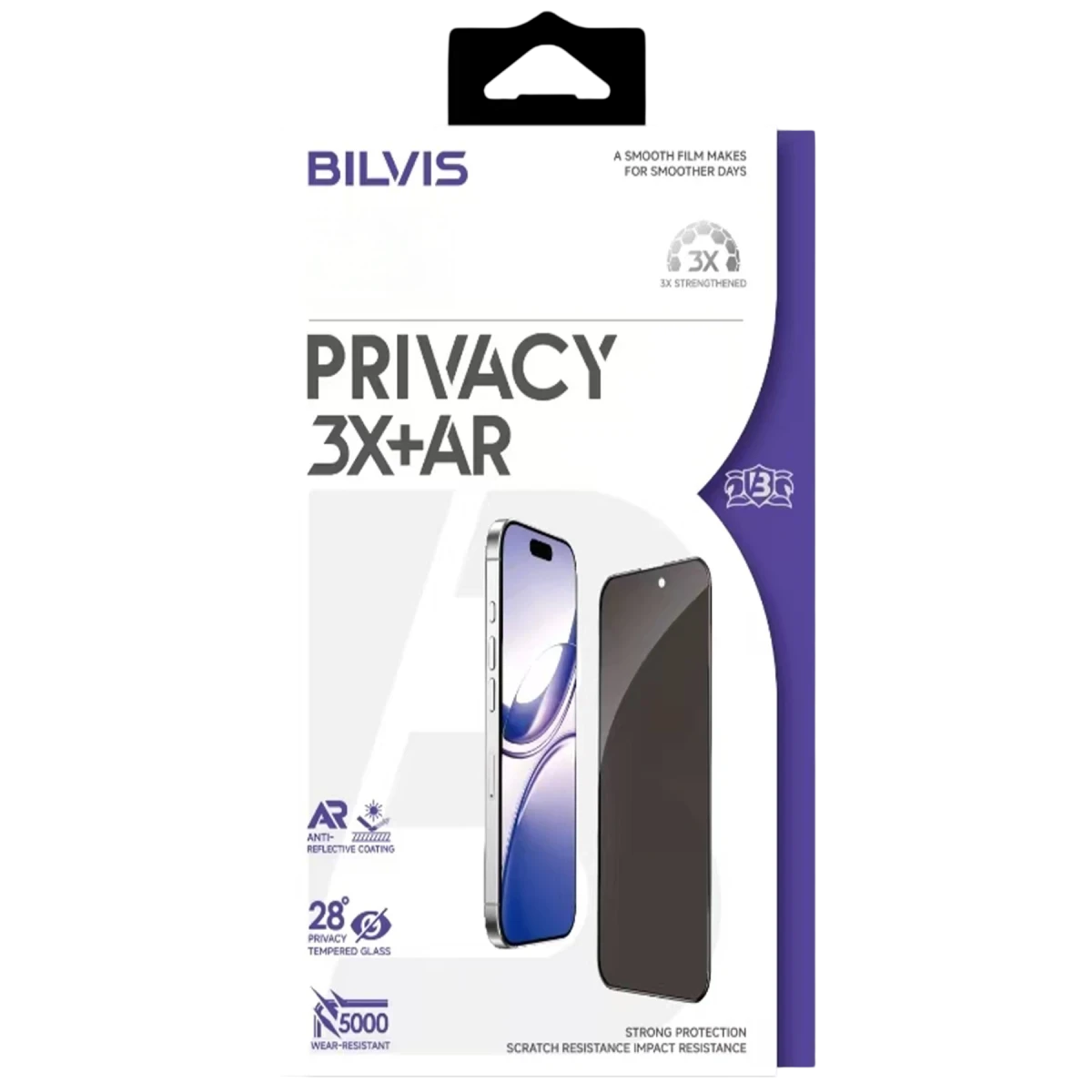 Newface Apple iPhone 17 Pro Max Bilvis 3X AR Hayalet Cam Ekran Koruyucu - Siyah — görsel 4