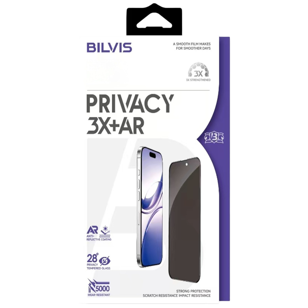 Newface Apple iPhone 17 Pro Max Bilvis 3X AR Hayalet Cam Ekran Koruyucu - Siyah — görsel 7