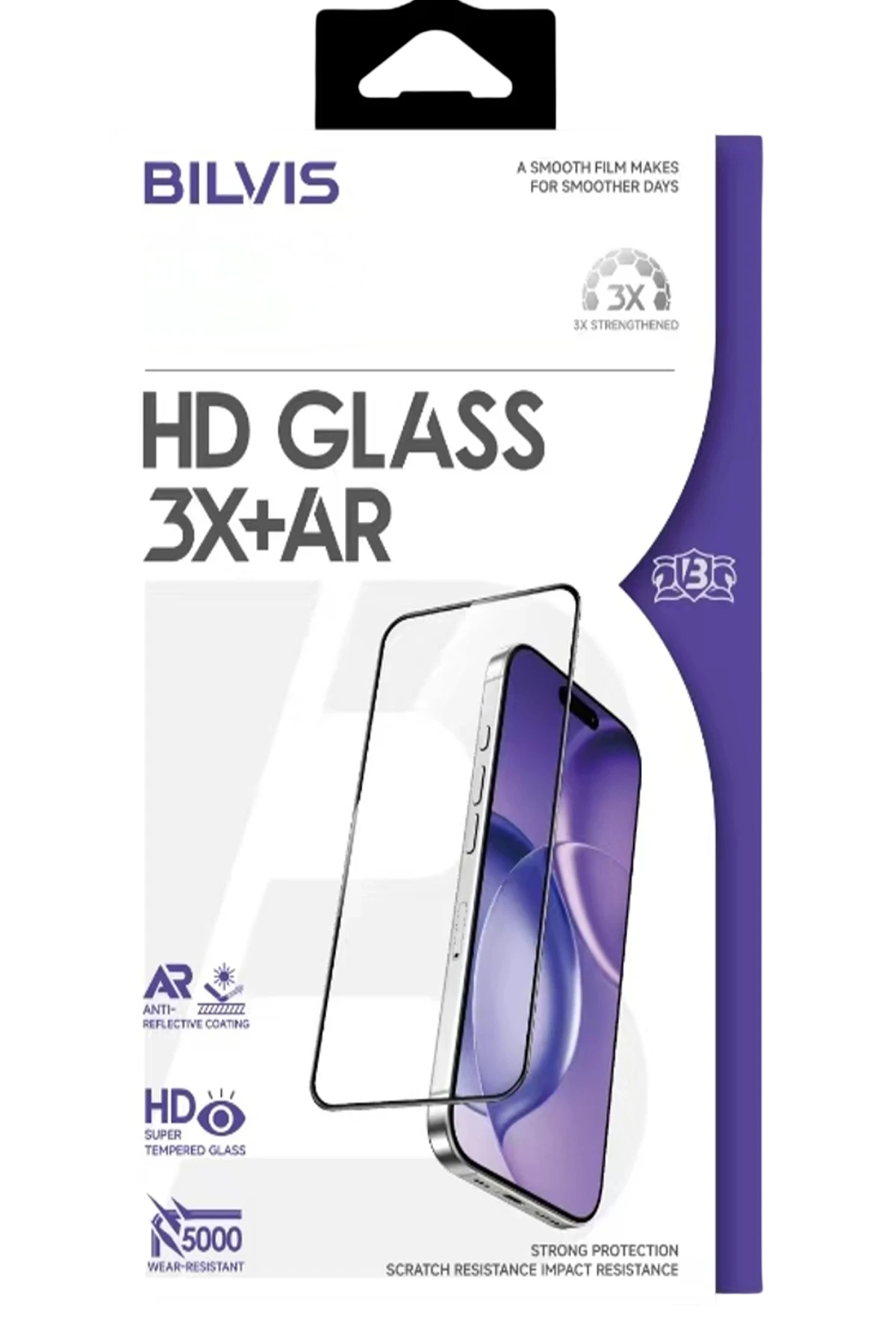 Newface Apple iPhone 16 Pro Max Bilvis 3X AR HD Cam Ekran Koruyucu - Siyah