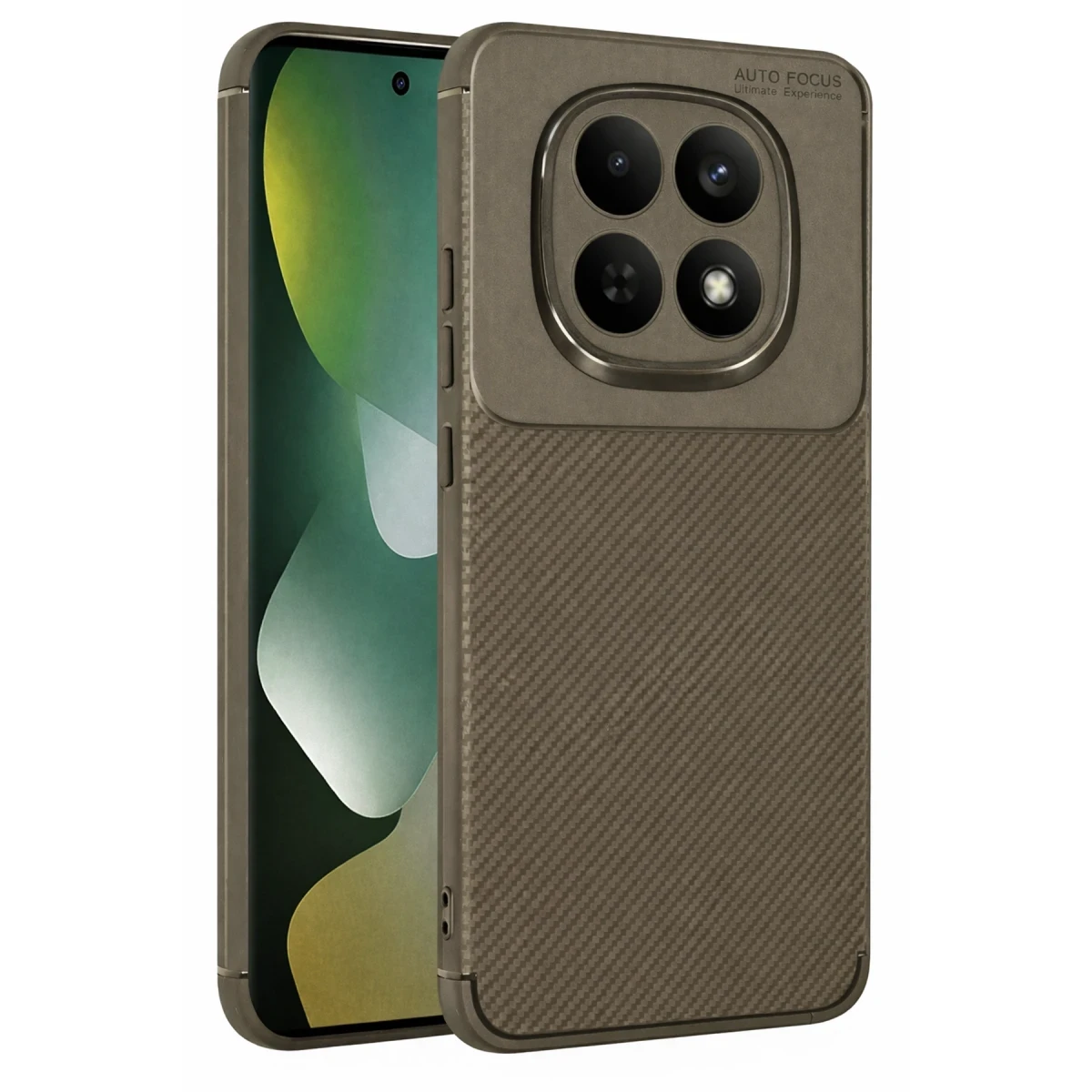 Newface Xiaomi Redmi Note 15 Pro Plus 5G Auto Focus Karbon Kapak - Kahverengi