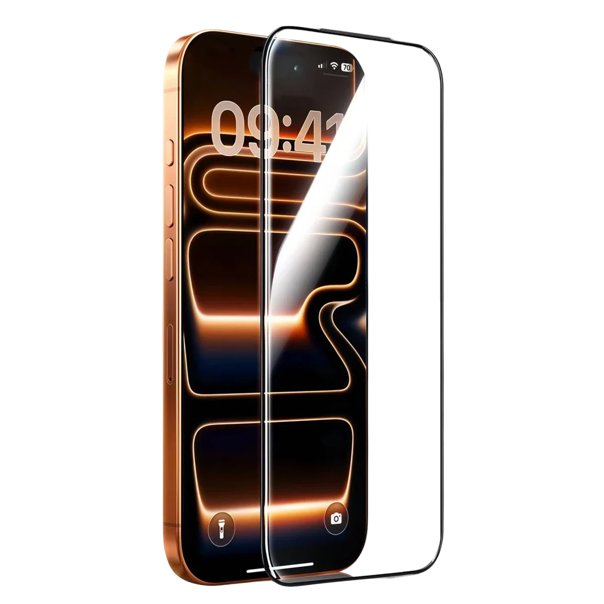 HDD Apple iPhone 17 Pro Max Bam 9H Cam Ekran Koruyucu - Şeffaf