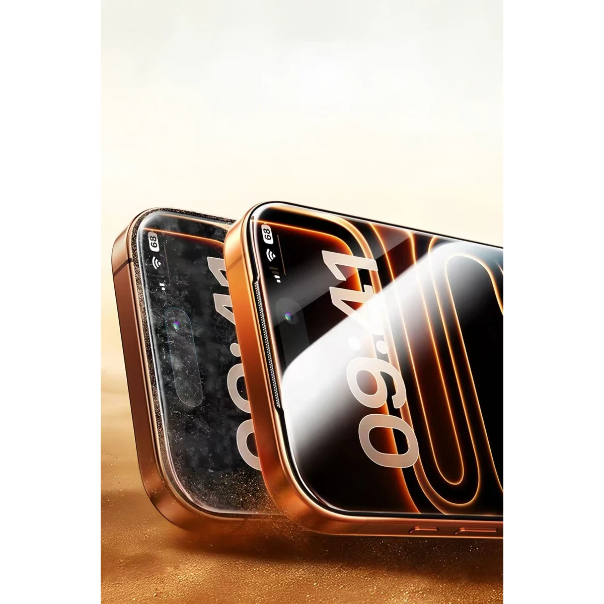 HDD Apple iPhone 17 Pro Max Bam 9H Cam Ekran Koruyucu - Şeffaf