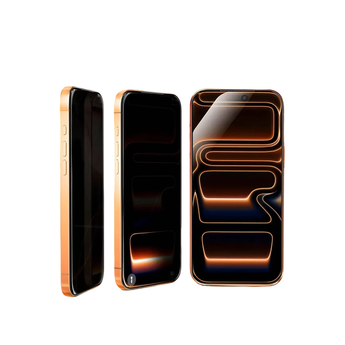HDD Apple iPhone 17 Pro Max Rift Hayalet Cam Ekran Koruyucu - Siyah