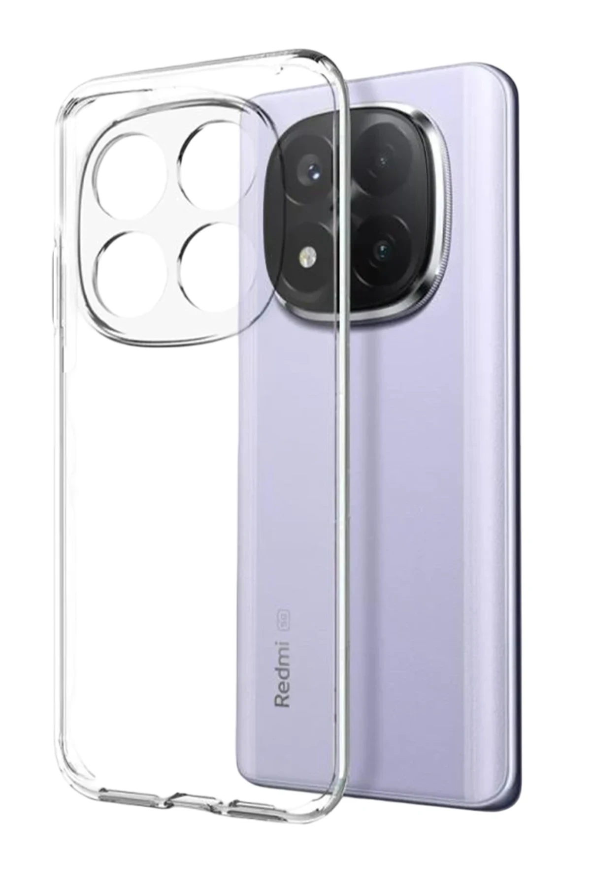 Newface Xiaomi Redmi Note 15 Pro 4G Lüx Şeffaf Silikon - Şeffaf