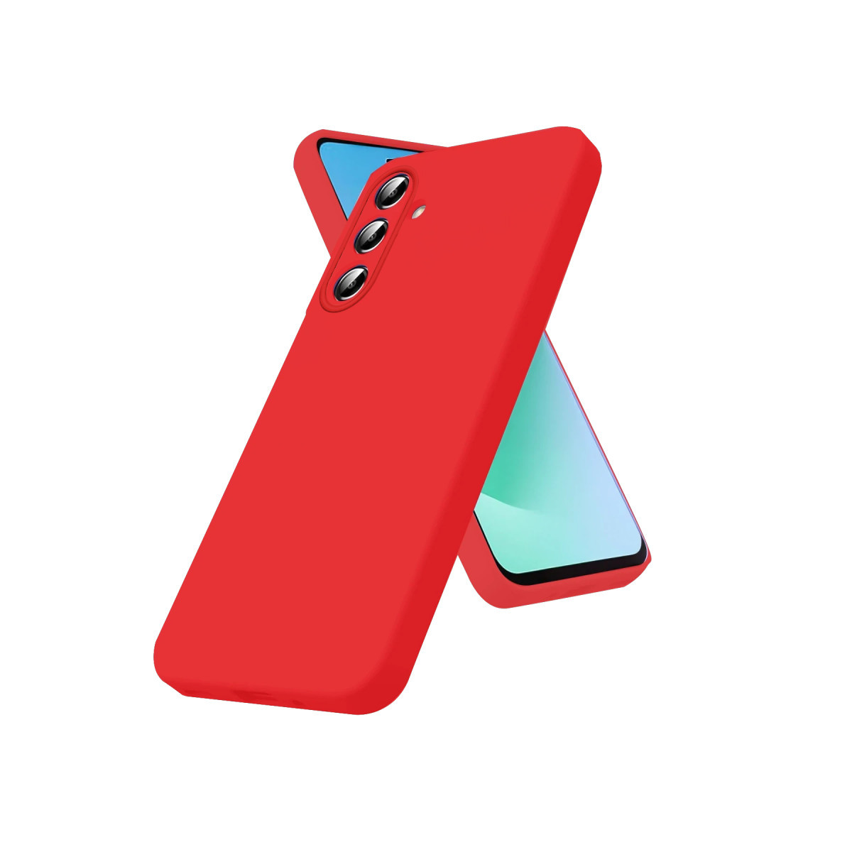Newface Samsung Galaxy S26 Nano içi Kadife Silikon - Kırmızı — görsel 7