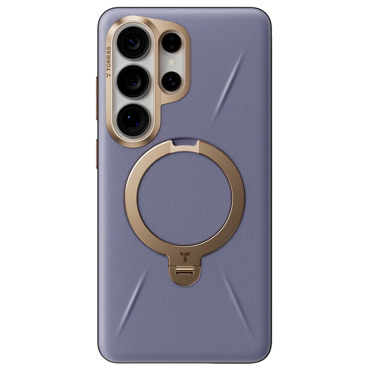 Torras Samsung Galaxy S26 Ultra O Stand Spin VegSkin Serisi Magsafe Kılıf - Derin Mor