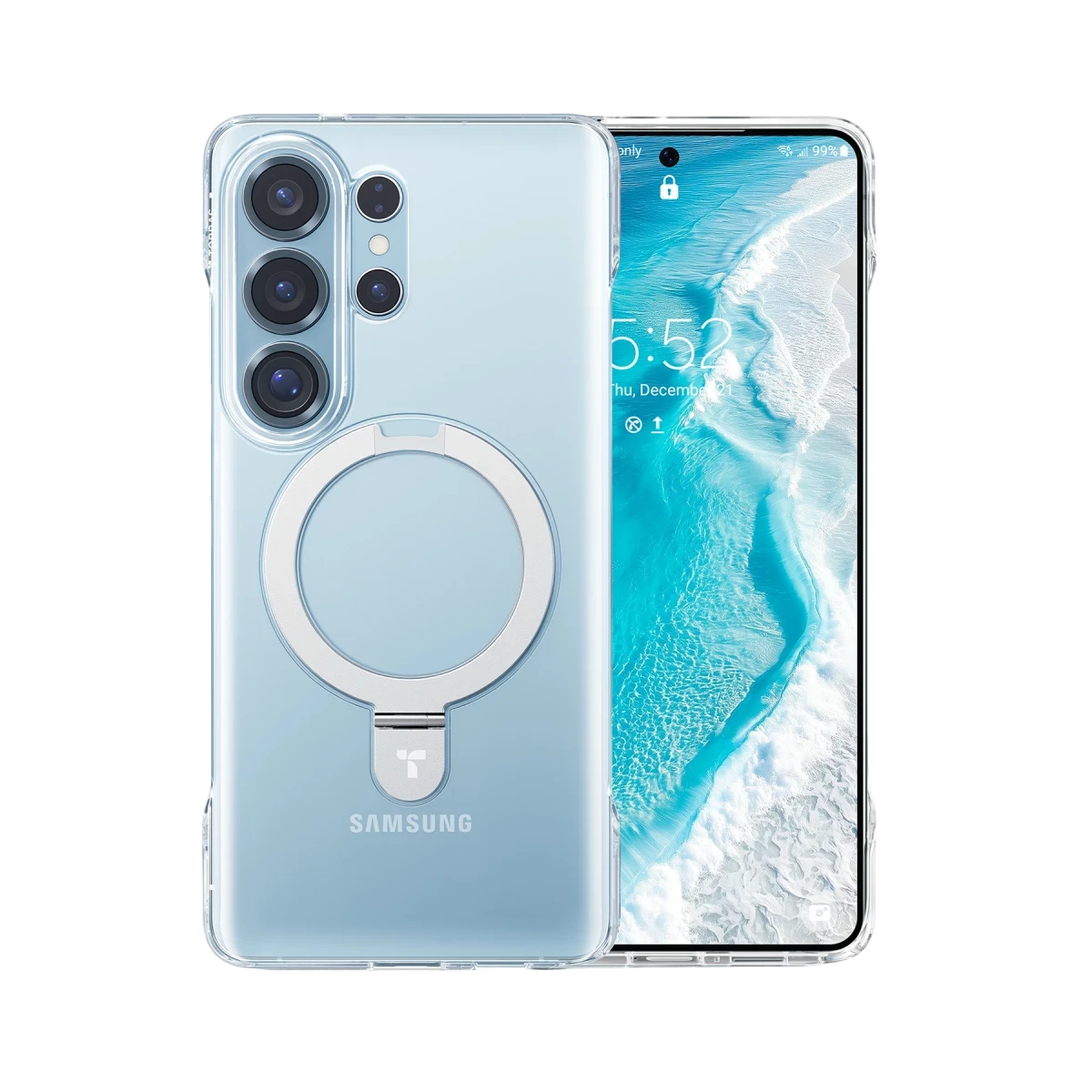 Torras Samsung Galaxy S26 Ultra Ostand Slim Serisi Magsafe Kapak - Şeffaf