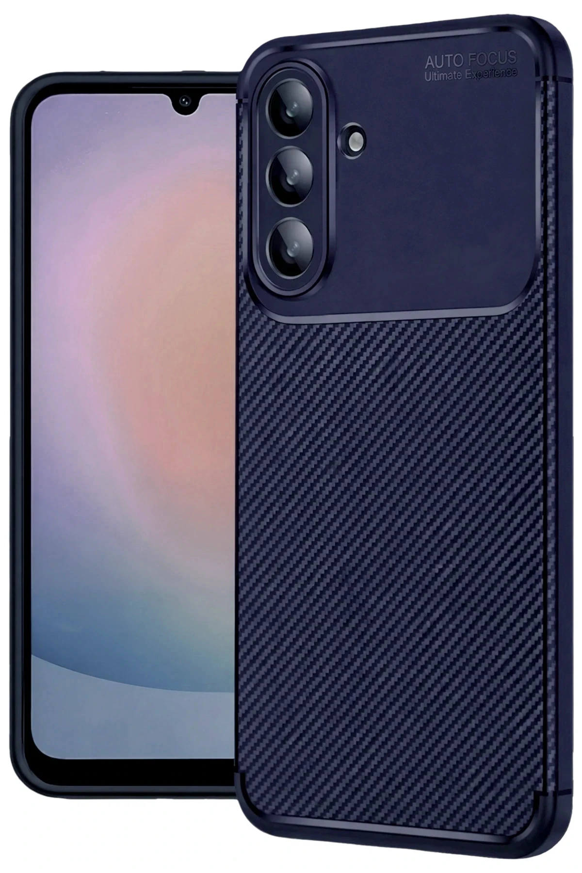 Newface Samsung Galaxy A57 5G Auto Focus Karbon Kapak - Lacivert