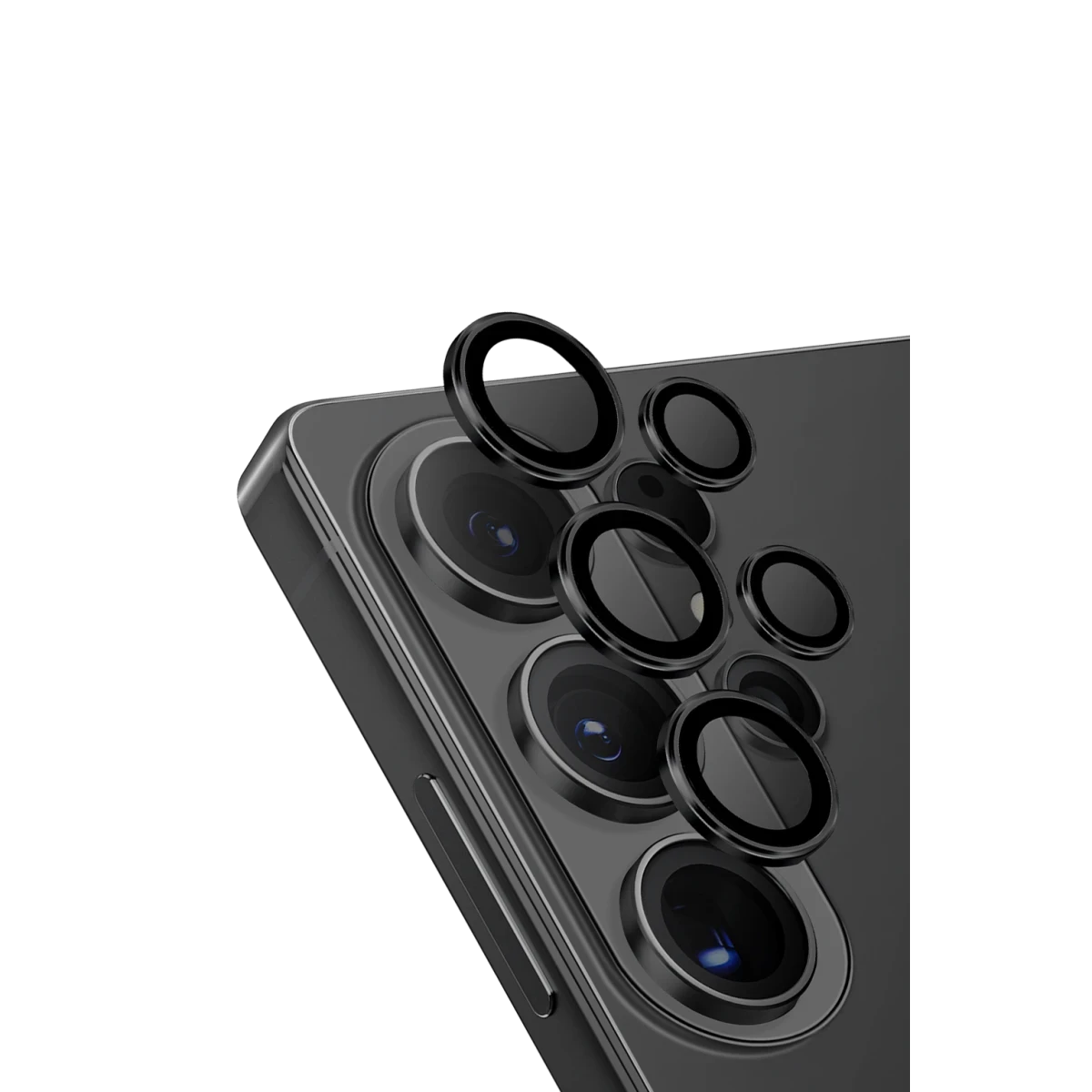 Uniq Samsung Galaxy S26 Ultra Optix Aluguard Kamera Lens Koruyucu - Siyah