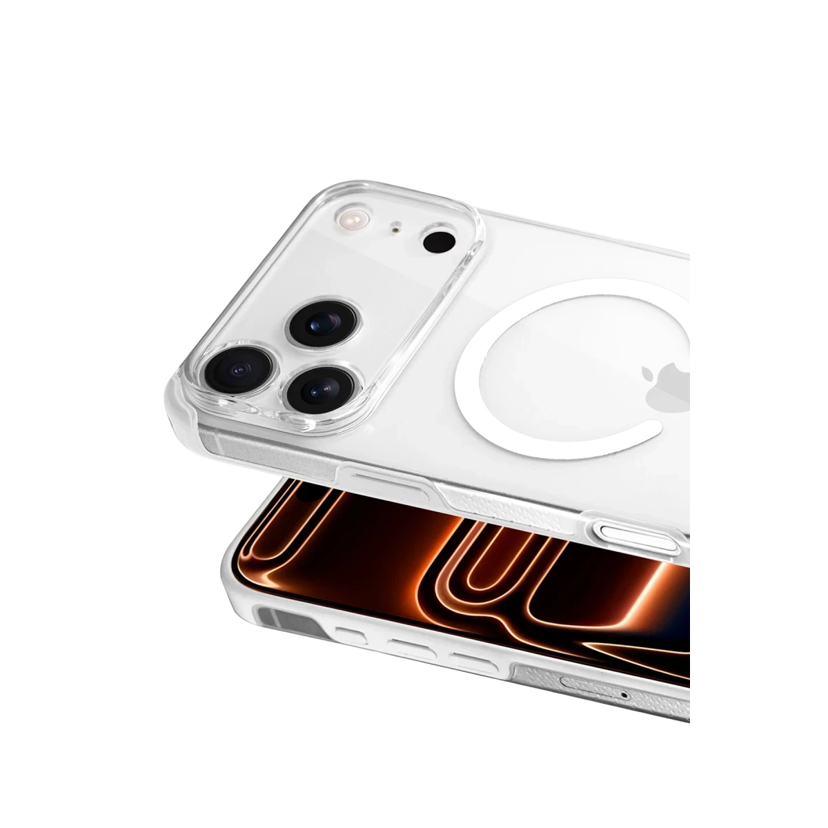HDD Apple iPhone 17 Pro HBC-430 Qutang Magsafe Kapak - Beyaz