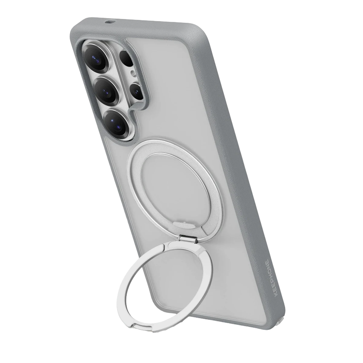 Keephone Samsung Galaxy S26 Ultra Omega Magsafe Standlı Kapak - Beyaz