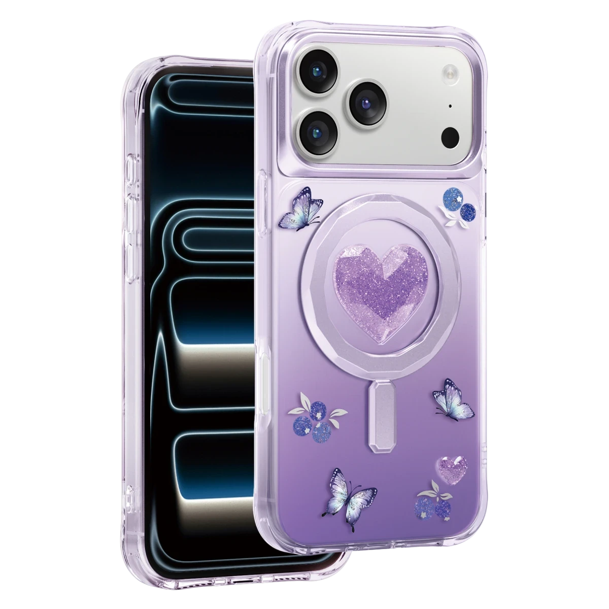 Keephone Apple iPhone 18 Pro Max/17 Pro Max Peachy Magsafe Kapak - Mor 2