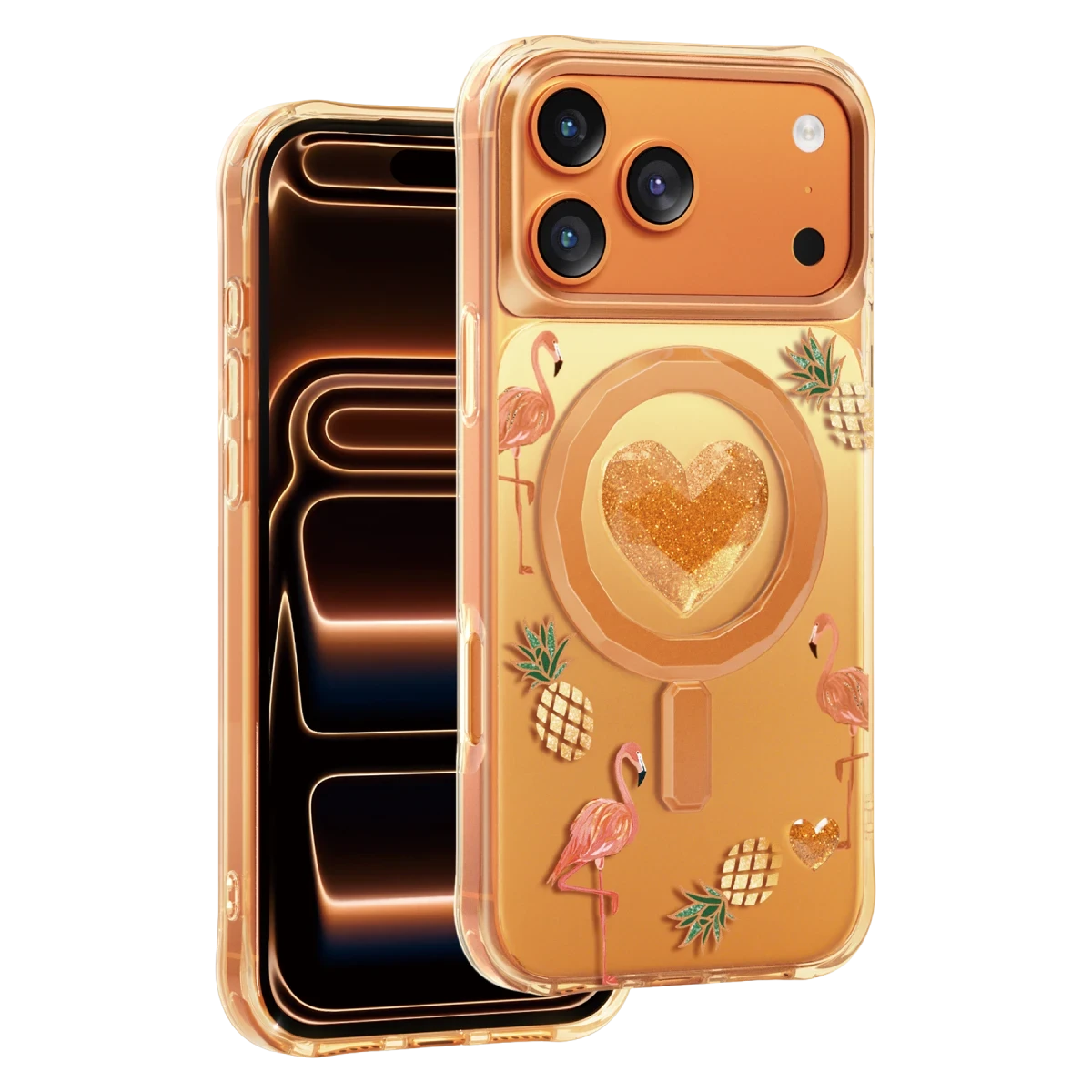 Keephone Apple iPhone 18 Pro/17 Pro Peachy Magsafe Kapak - Turuncu 2