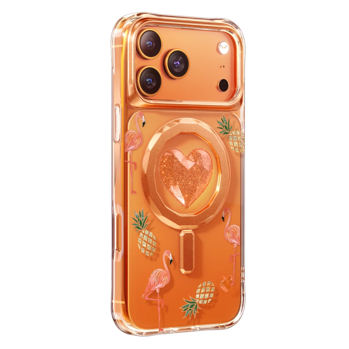 Keephone Apple iPhone 17 Pro Peachy Magsafe Kapak - Turuncu