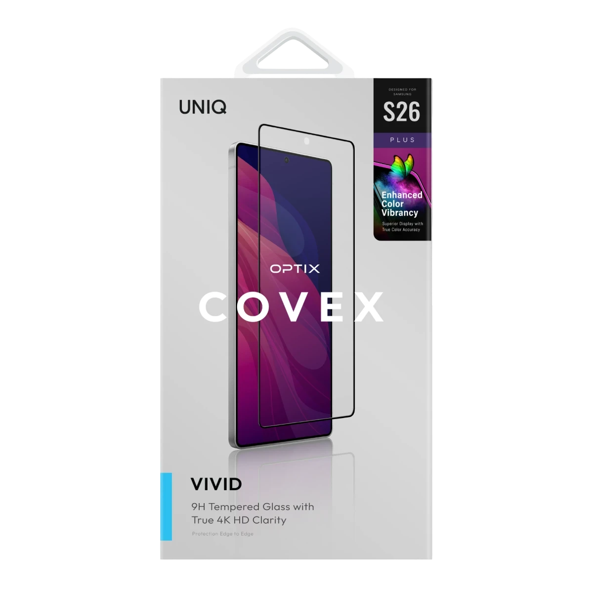 Uniq Samsung Galaxy S26 Plus Optix Covex Vivid Cam Ekran Koruyucu - Siyah