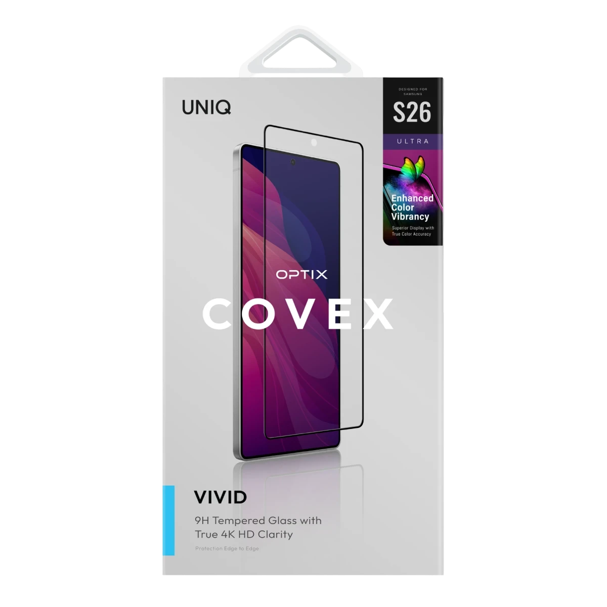 Uniq Samsung Galaxy S26 Ultra Optix Covex Vivid Cam Ekran Koruyucu - Siyah