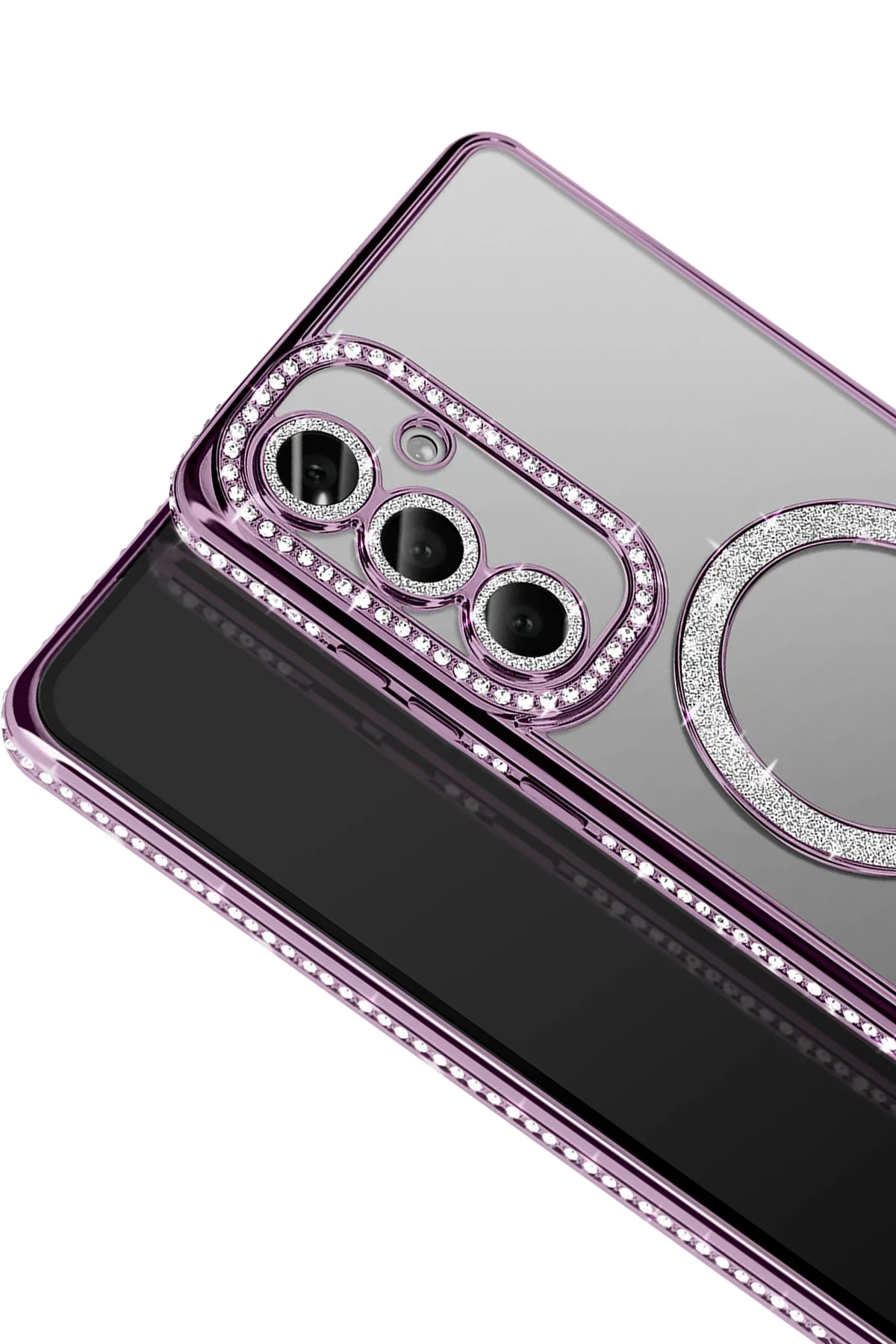 Newface Samsung Galaxy A37 5G Joke Simli Magneticsafe Kılıf - Derin Mor — görsel 2