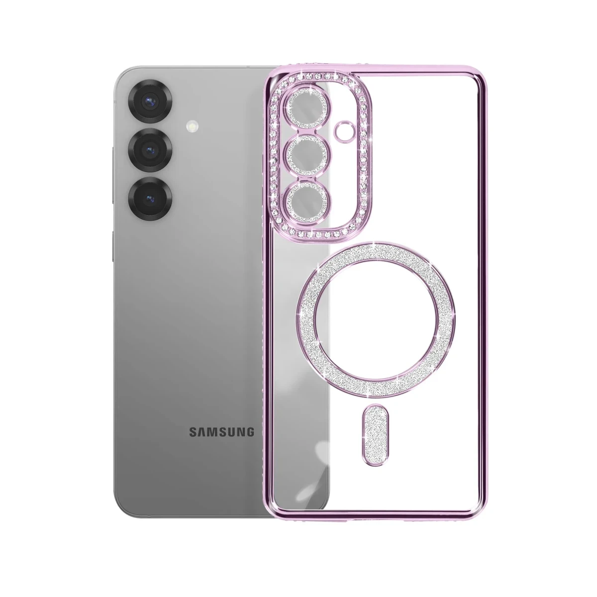 Newface Samsung Galaxy A57 5G Joke Simli Magneticsafe Kılıf - Derin Mor — görsel 6