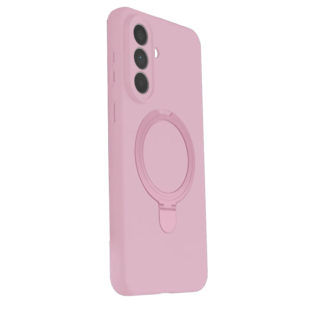Newface Samsung Galaxy A57 5G Regal Magsafe Standlı Kapak - Açık Pembe — görsel 7