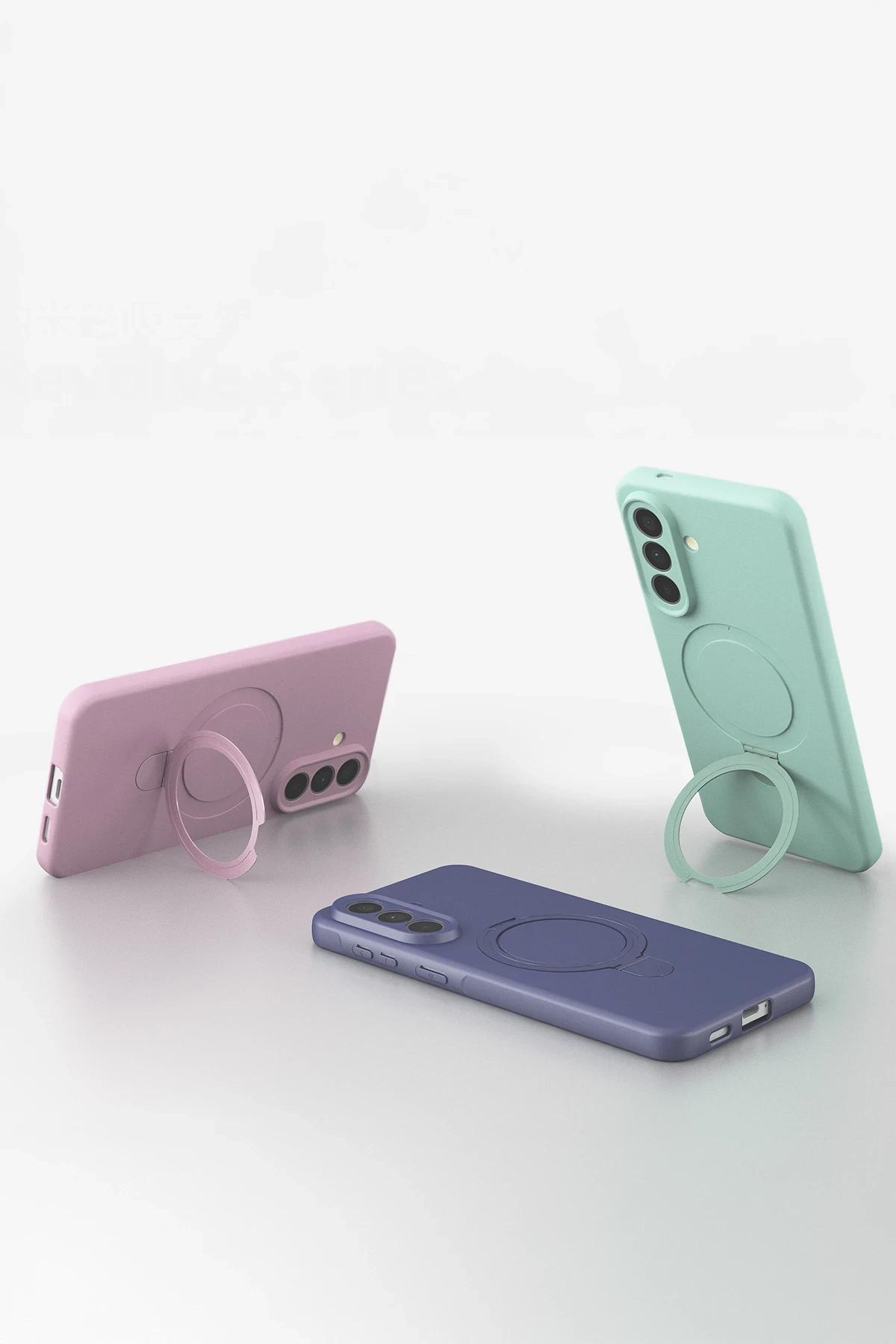 Newface Samsung Galaxy A57 5G Regal Magsafe Standlı Kapak - Açık Pembe — görsel 4