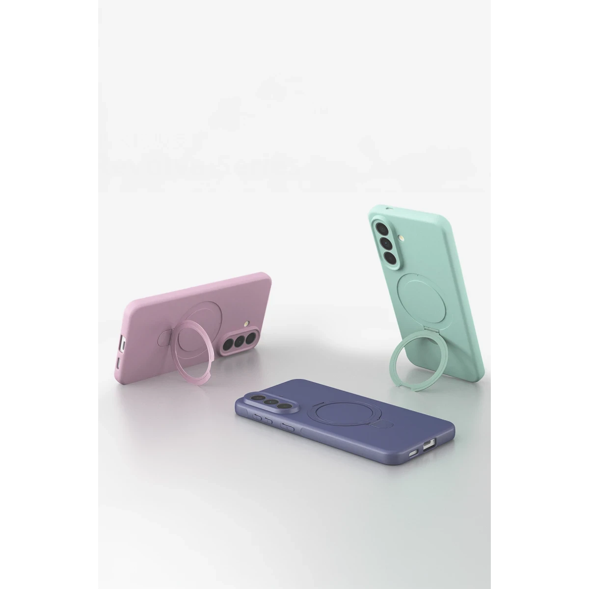 Newface Samsung Galaxy A57 5G Regal Magsafe Standlı Kapak - Açık Pembe — görsel 8