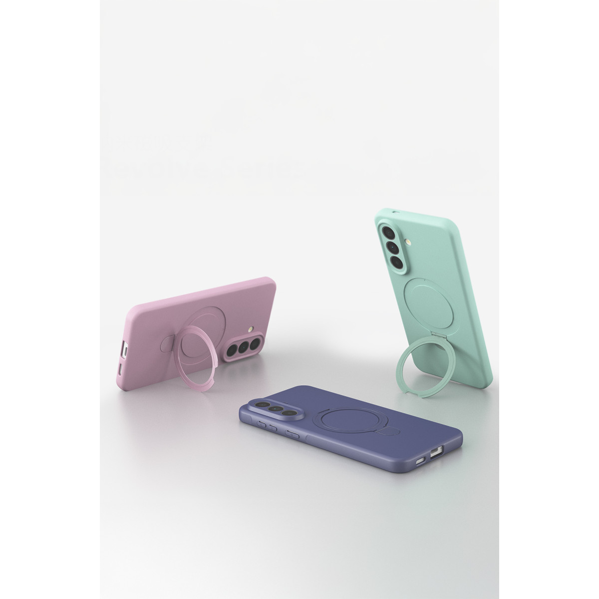 Newface Samsung Galaxy A57 5G Regal Magsafe Standlı Kapak - Açık Pembe — görsel 12