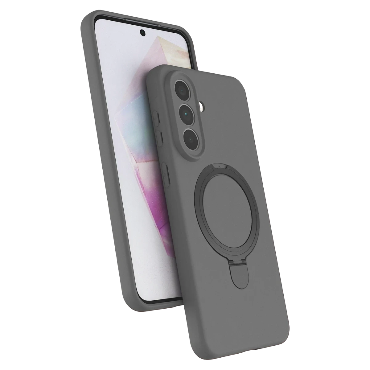 Newface Samsung Galaxy A57 5G Regal Magsafe Standlı Kapak - Titan Gri