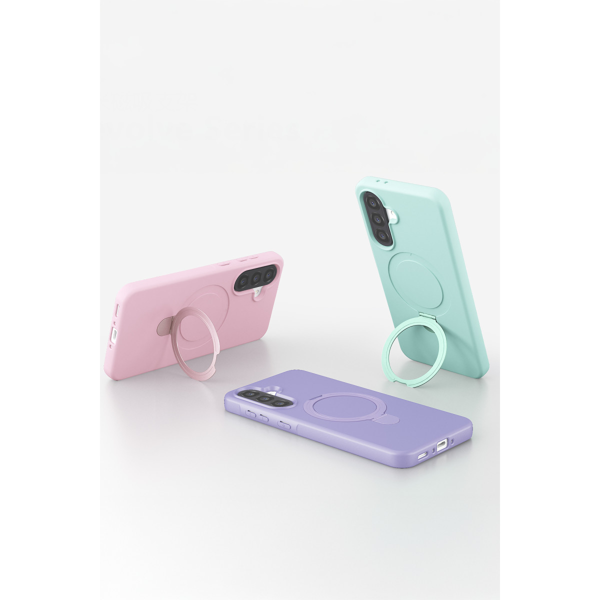 Newface Samsung Galaxy A37 5G Regal Magsafe Standlı Kapak - Açık Pembe — görsel 12