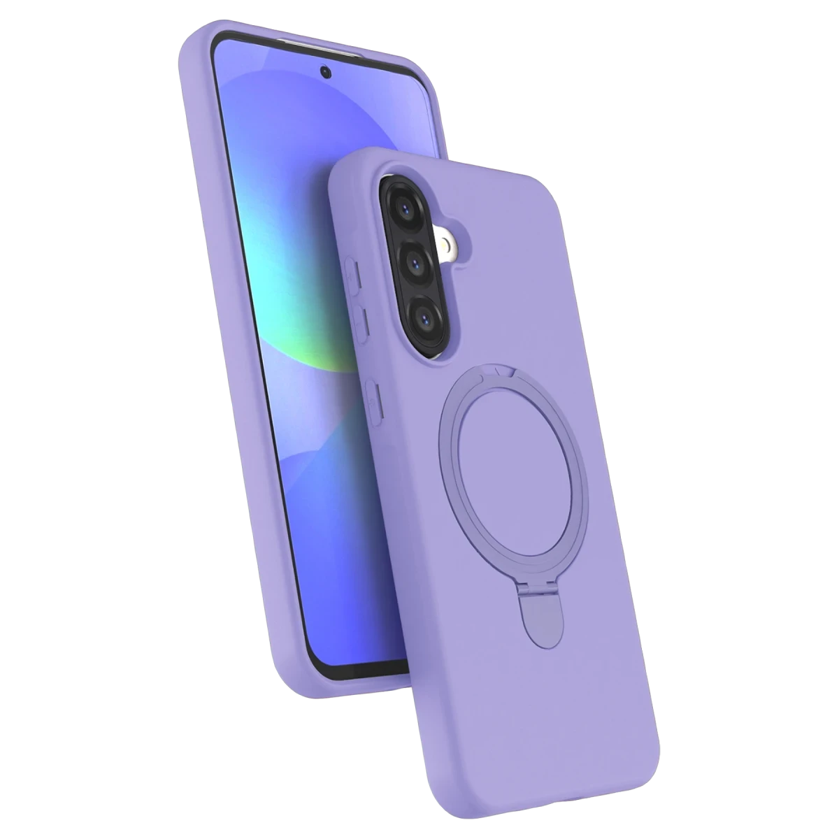 Newface Samsung Galaxy A37 5G Regal Magsafe Standlı Kapak - Lila