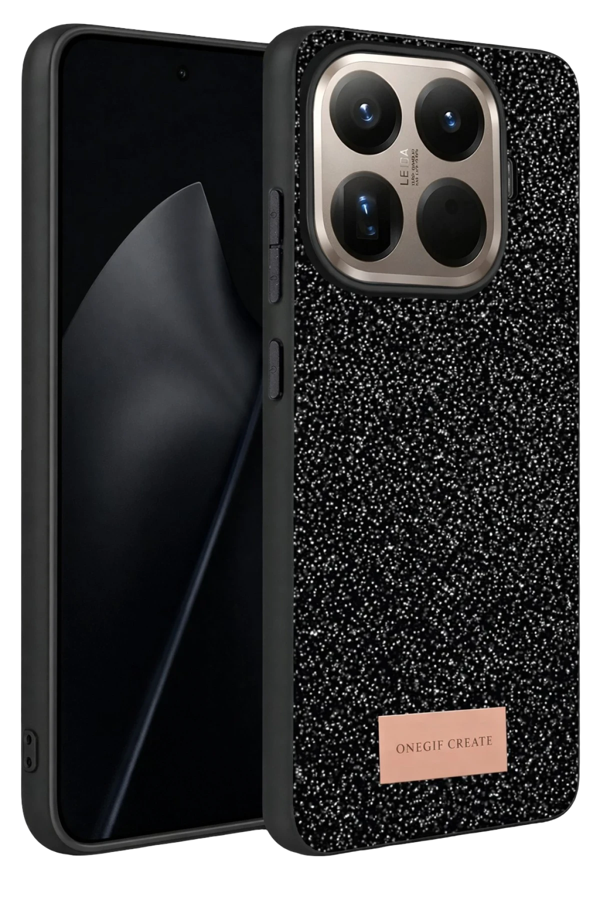 Onegif Xiaomi Mi 15T Pro Bright Simli Kapak - Siyah