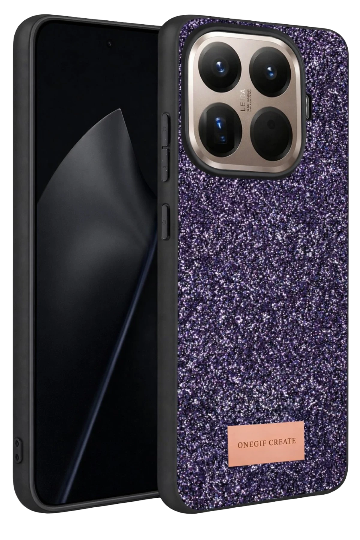 Onegif Xiaomi Mi 15T Pro Bright Simli Kapak - Derin Mor