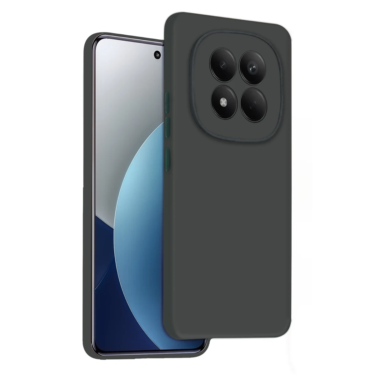 Newface Xiaomi Redmi Note 15 Pro 5G First Silikon - Koyu Yeşil