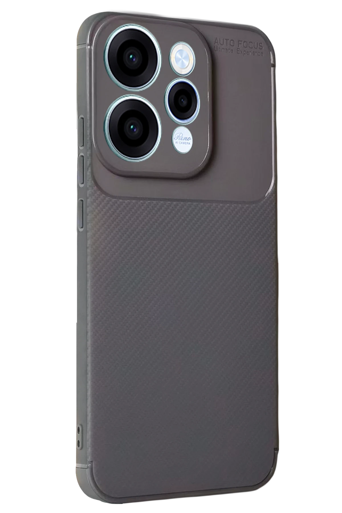 Newface Oppo Reno 15 Auto Focus Karbon Kapak - Gri