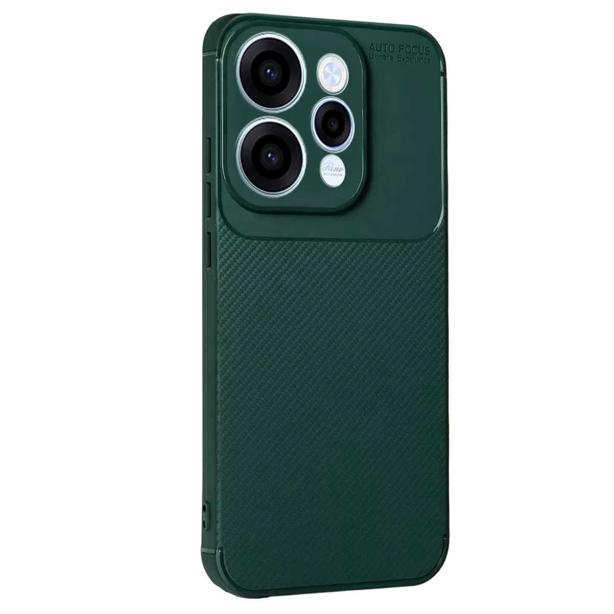 Newface Oppo Reno 15 Auto Focus Karbon Kapak - Koyu Yeşil