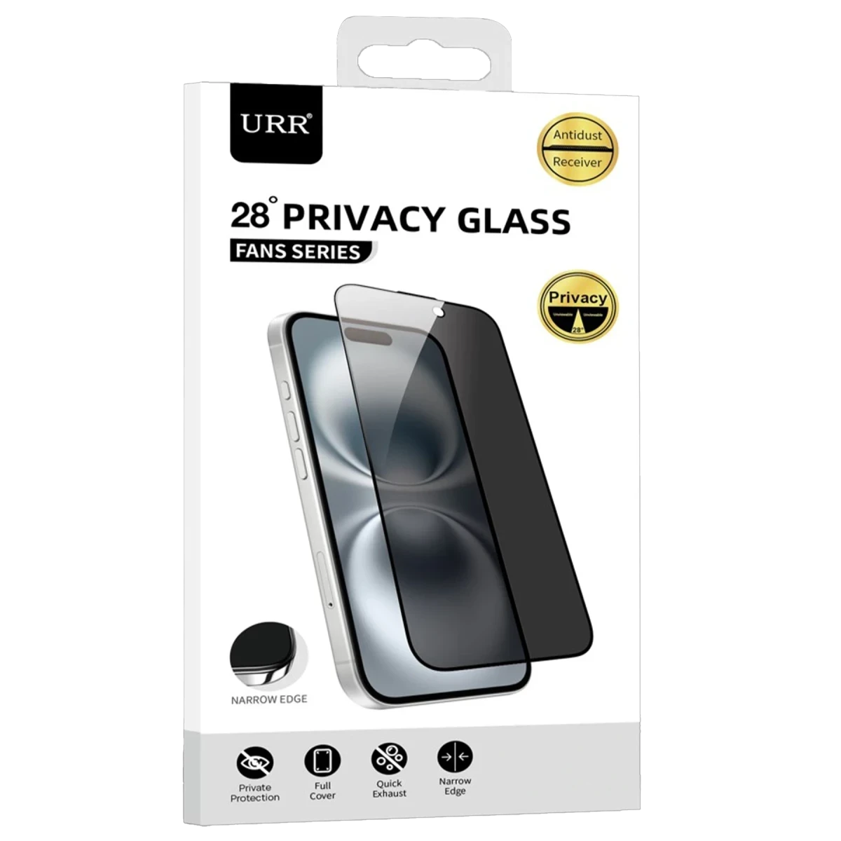 URR Samsung Galaxy S26 Plus Fans Series Premium Hayalet Cam Ekran Koruyucu - Siyah
