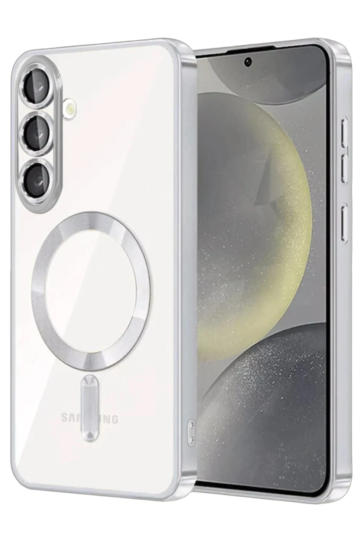 Newface Samsung Galaxy A57 5G Kross Magneticsafe Kapak - Gümüş