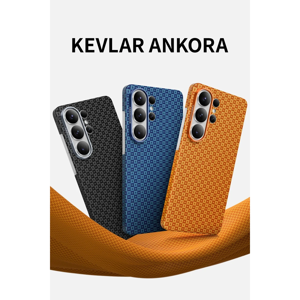 Keephone Samsung Galaxy S26 Ultra Kevlar Ankora Magsafe Kapak - Siyah