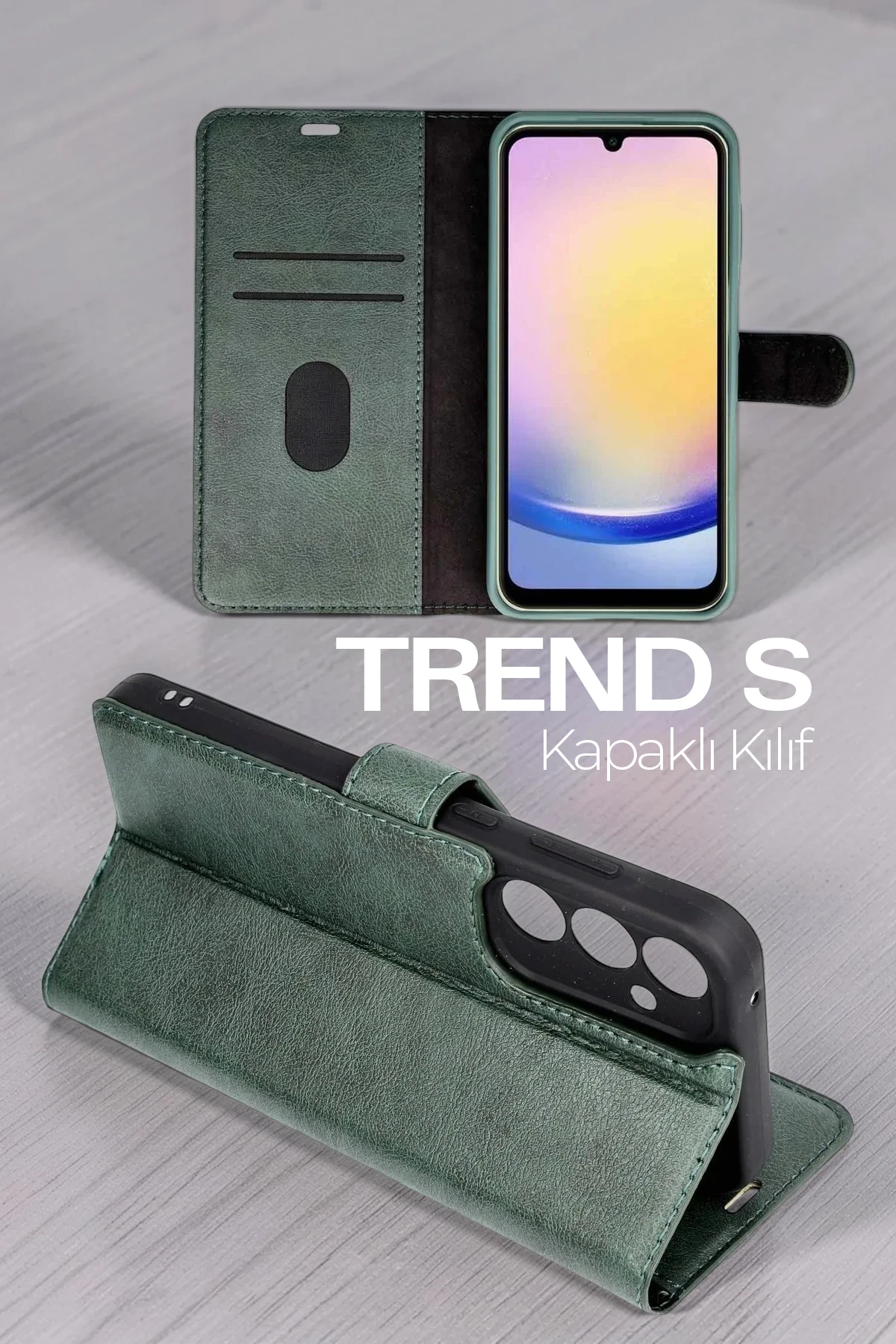Newface Samsung Galaxy S26 Kılıf Trend S Plus Kapaklı Kılıf - Taba — görsel 4