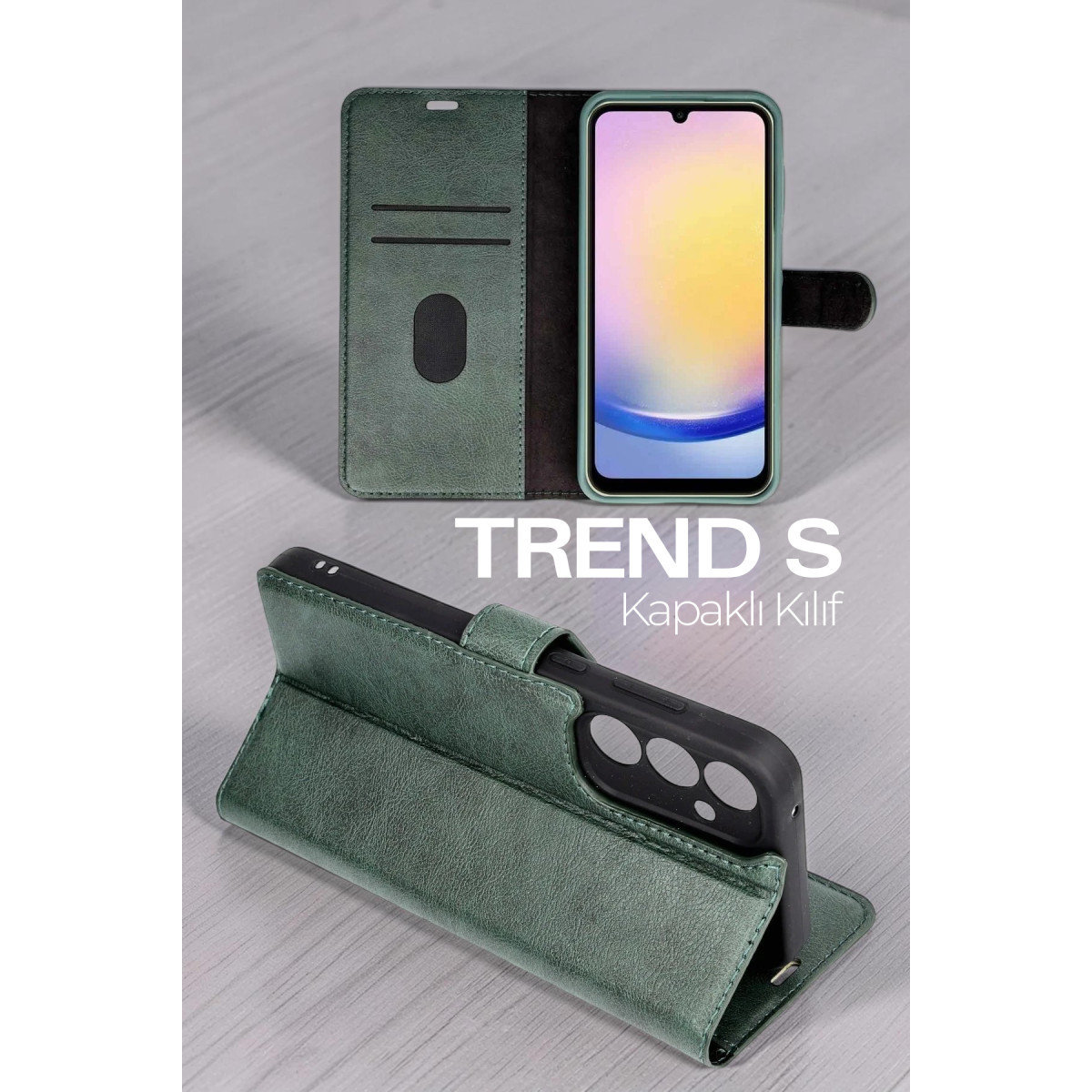 Newface Samsung Galaxy S26 Kılıf Trend S Plus Kapaklı Kılıf - Taba — görsel 12