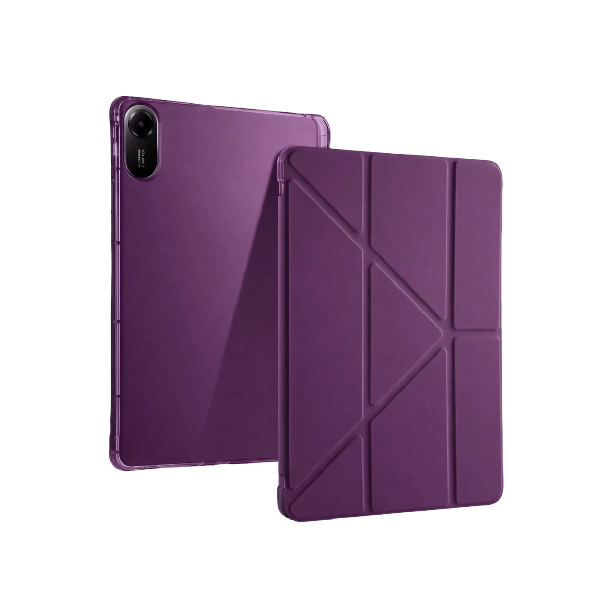 Newface Xiaomi Redmi Pad 2 Kalemlikli Mars Tablet Kılıfı - Mürdüm