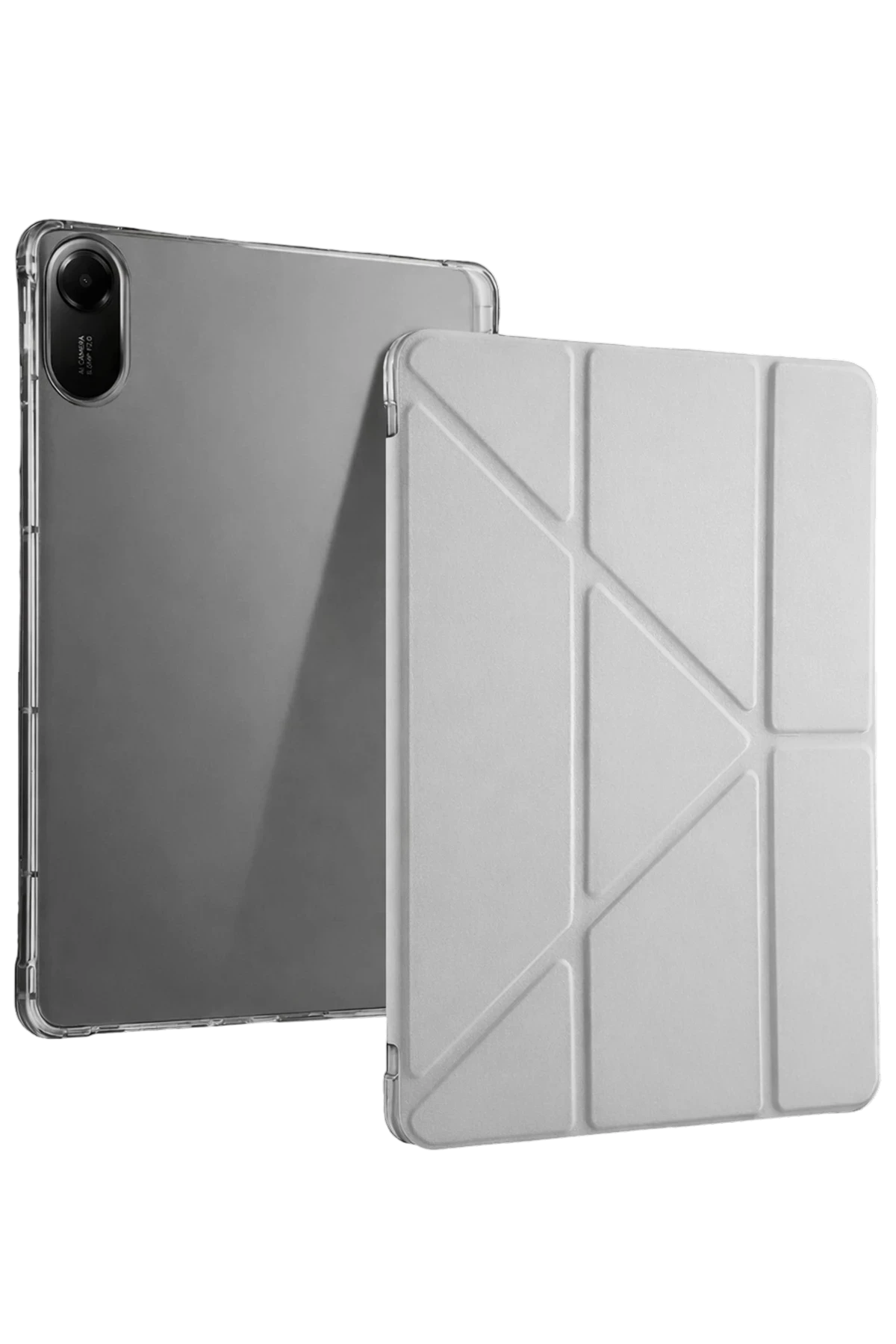 Newface Xiaomi Redmi Pad 2 Kalemlikli Mars Tablet Kılıfı - Gri