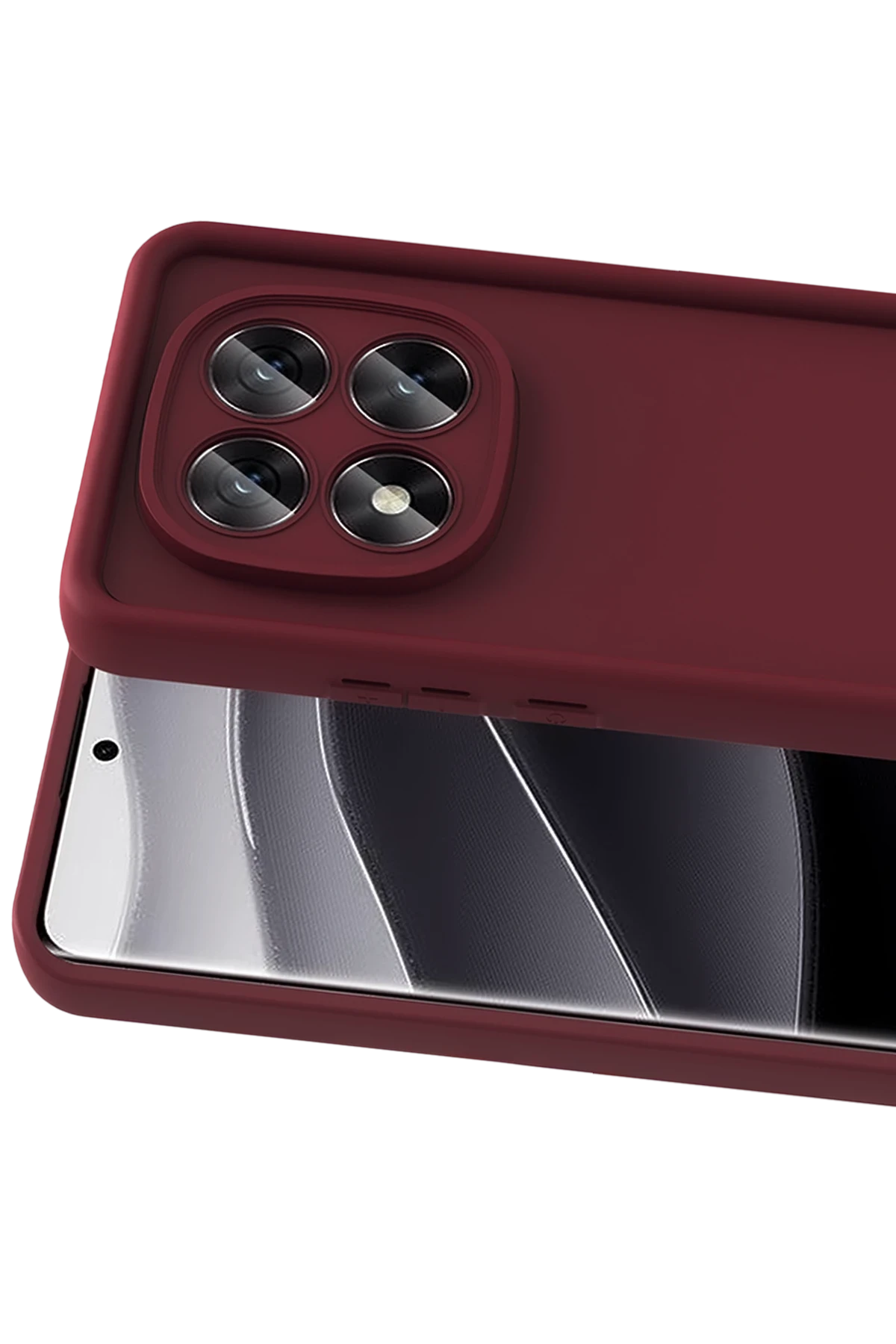 Newface Xiaomi Redmi Note 15 Pro 4G Viera Silikon - Bordo — görsel 2
