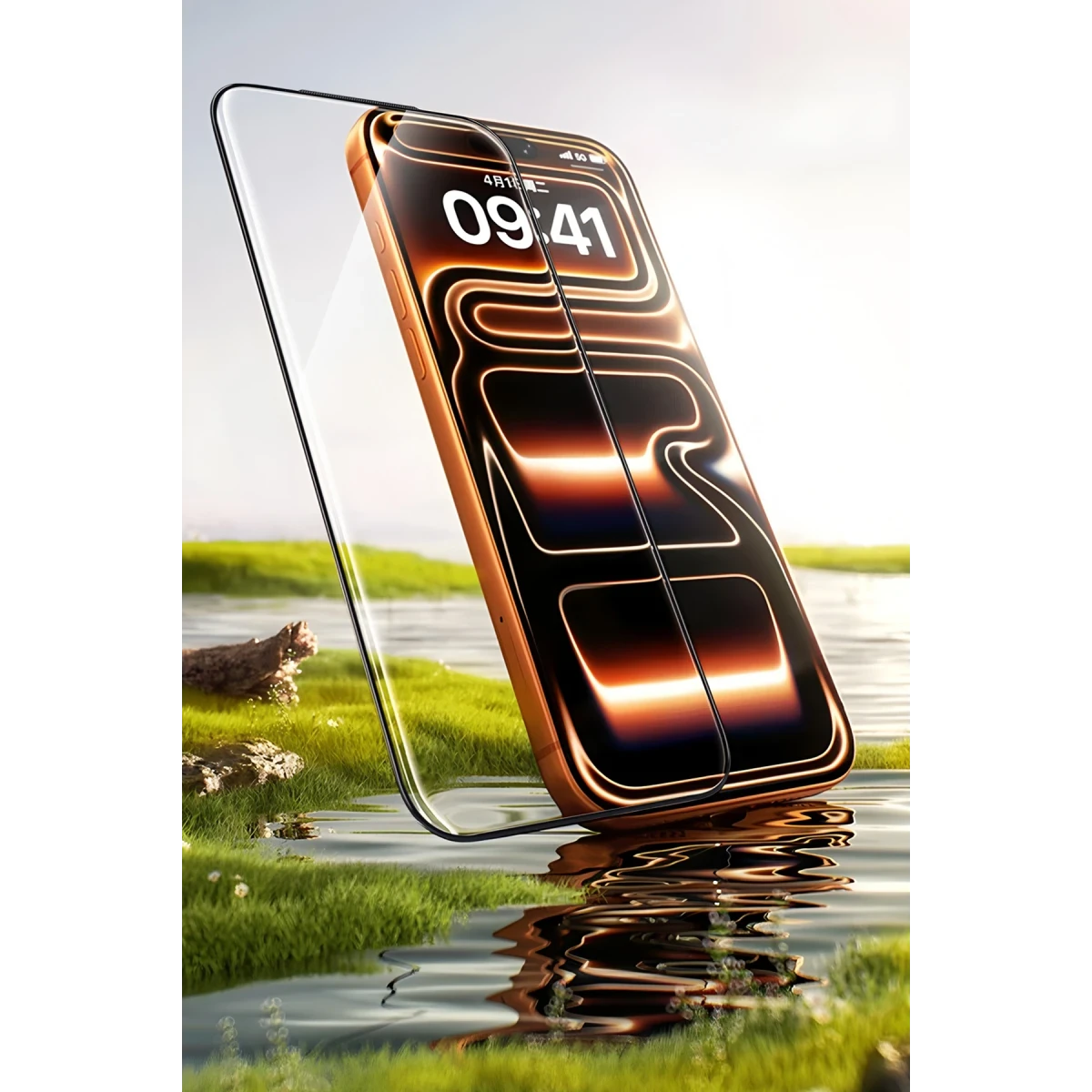 HDD Apple iPhone 17 Pro Tiger AR Cam Ekran Koruyucu - Siyah