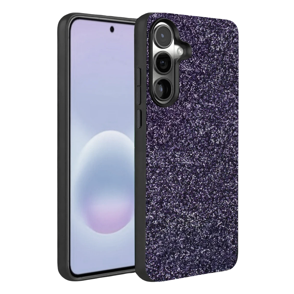 Onegif Samsung Galaxy A37 5G Bright Simli Kapak - Derin Mor