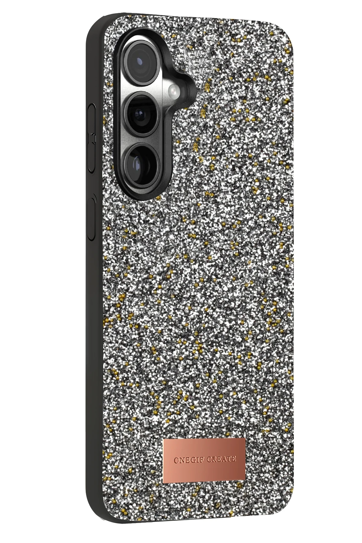 Onegif Samsung Galaxy S25 Plus Bright Simli Kapak - Gold
